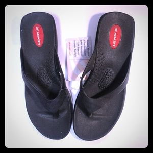 Okabashi Flip Flops New Black Medium